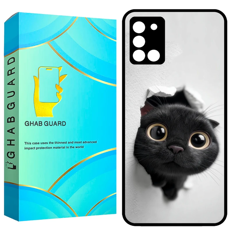 کاور قاب گارد طرح گربه مدل GCHPA31 مناسب برای گوشی موبایل سامسونگ Galaxy A31  