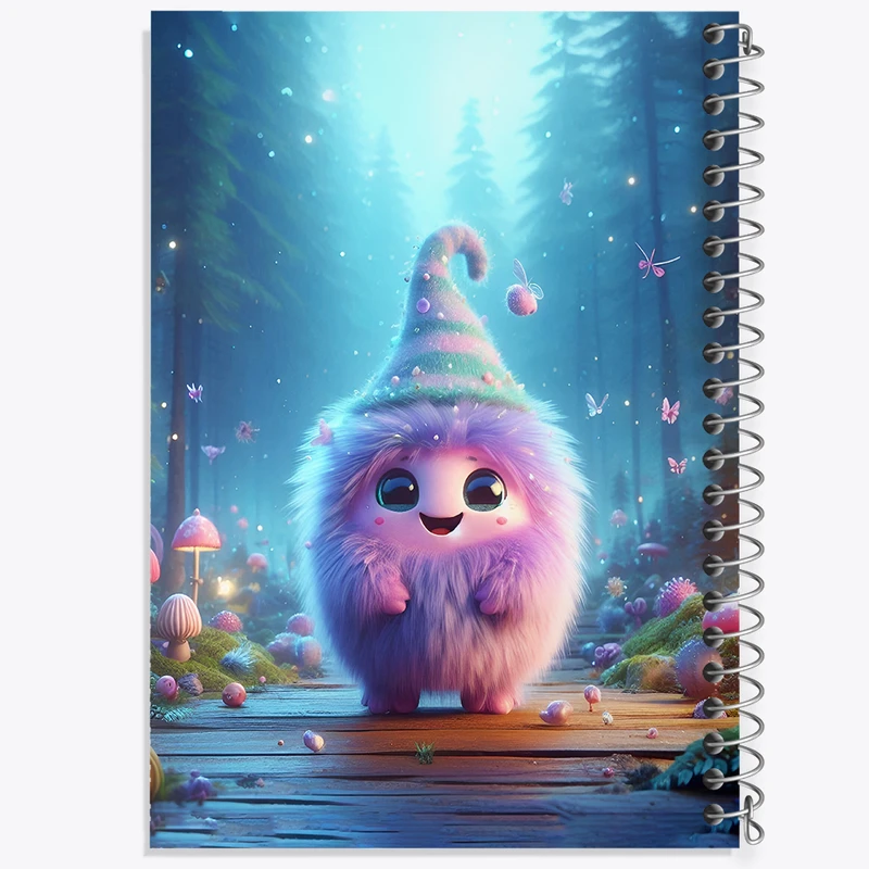 دفتر شطرنجی 50 برگ خندالو طرح هیولای بامزه کد F5706