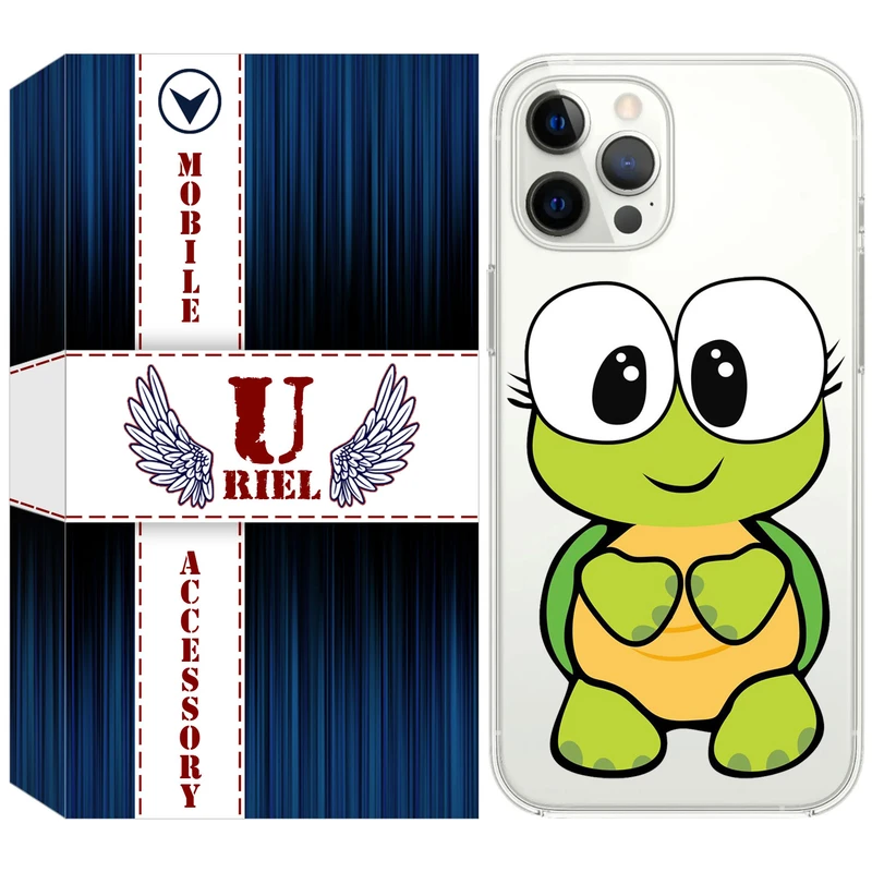 کاور یوریل مدل Clear کد 59 طرح لاکپشت مناسب برای گوشی موبایل اپل iPhone 13 Pro Max