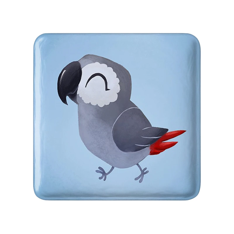 پیکسل خندالو طرح پرندگان زینتی مدل مربعی کد 30506