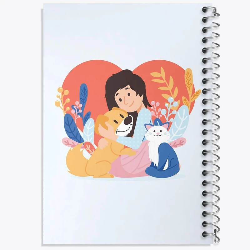 دفتر مشق 50 برگ خندالو مدل حمایت از حیوانات کد 27386