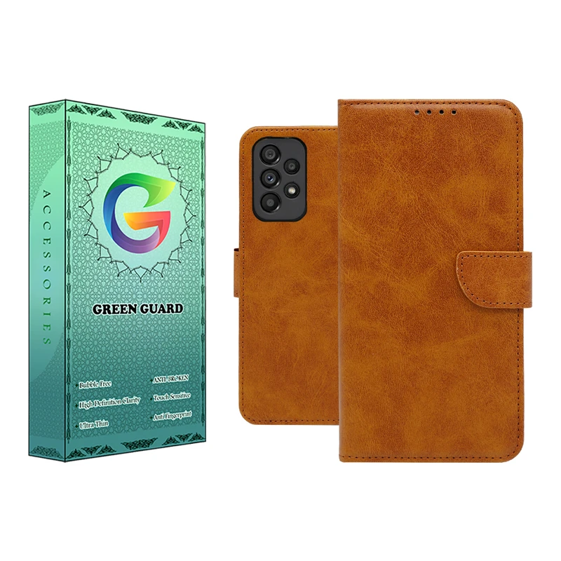 کیف کلاسوری گرین گارد مدل چرمی مگنتی کد Hb-G10 مناسب برای گوشی موبایل سامسونگ Galaxy A13 4G / A32 5G / M32 5G