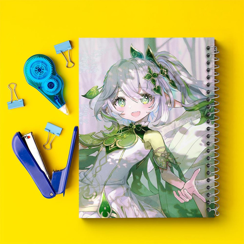 دفتر نقاشی 50 برگ خندالو مدل بازی گنشین ایمپکت Genshin Impact کد 24615