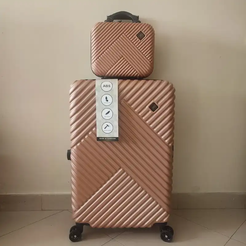 مجموعه دو عددی چمدان ام آر مدل تراولی کاوردار سایز بزرگ