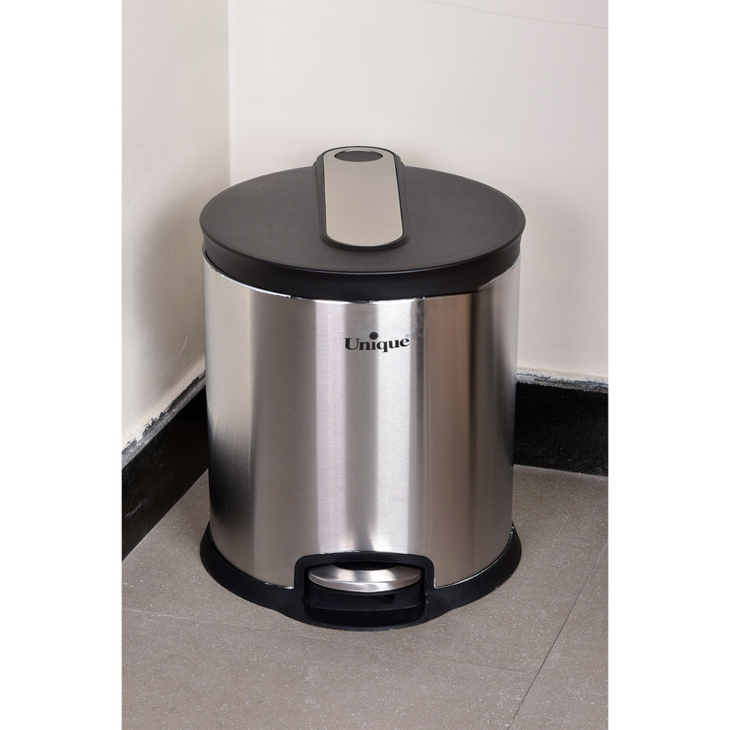 سطل زباله یونیک مدل استیل 14 لیتر کد 4450