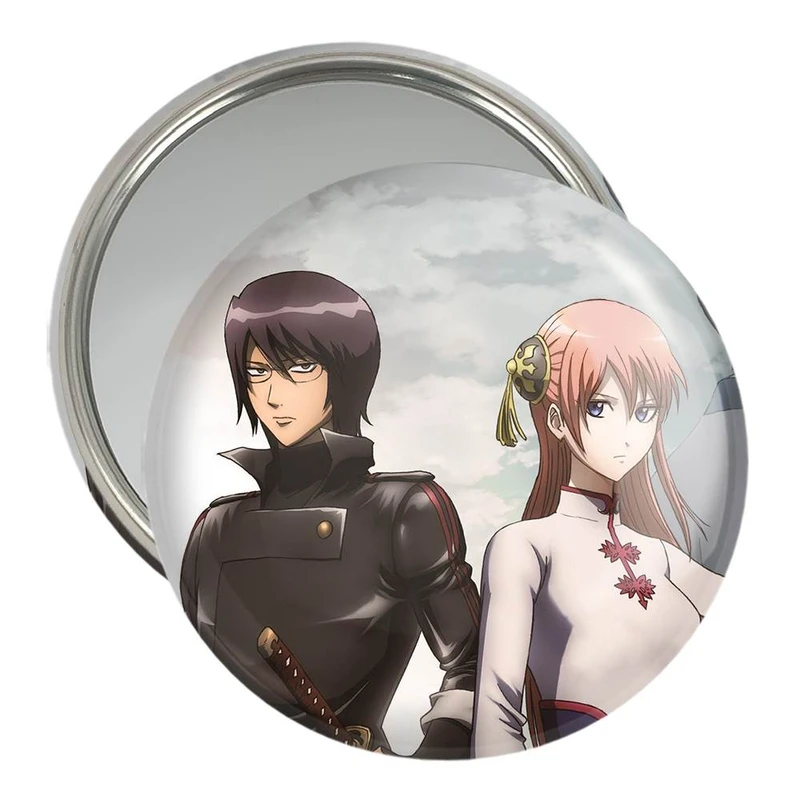 آینه جیبی خندالو مدل کاگورا و شینسوکه انیمه گینتاما  کد 12960