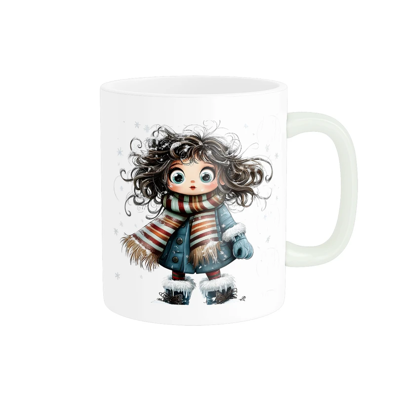 ماگ طرح انیمه ی دختر زمستانی کد 1601 