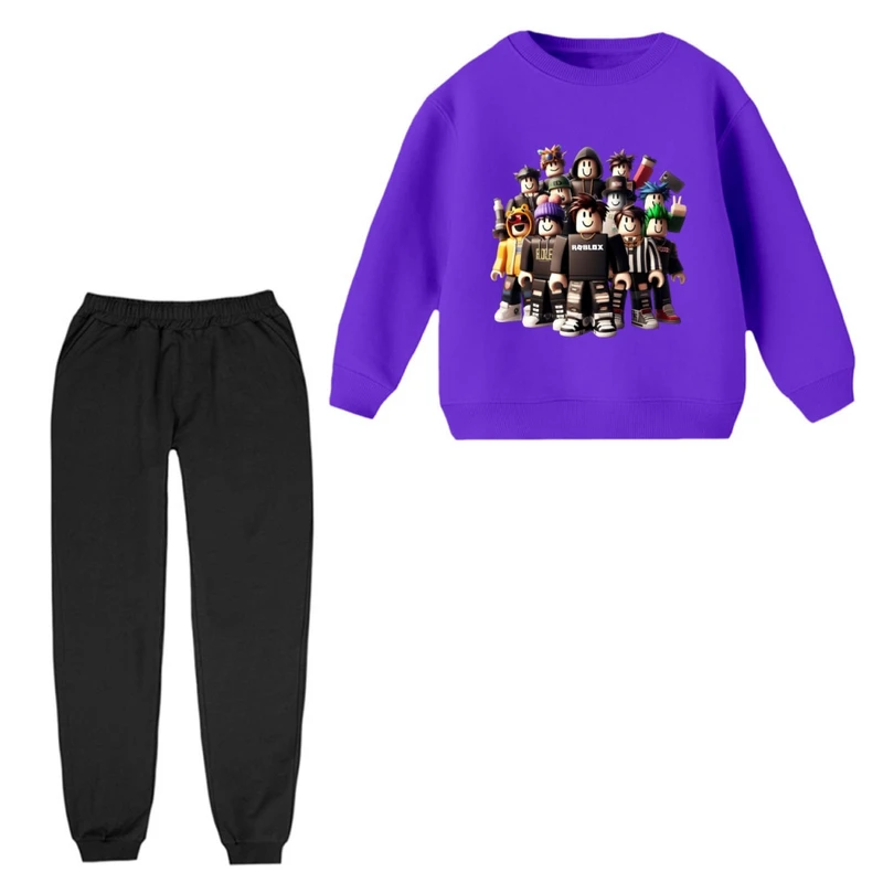 ست سویشرت و شلوار راحتی مدل روبلاکس کد 7