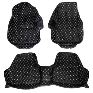 کفپوش 5 بعدی خودرو مدل چرم گلدوزی مناسب برای پژو پارس