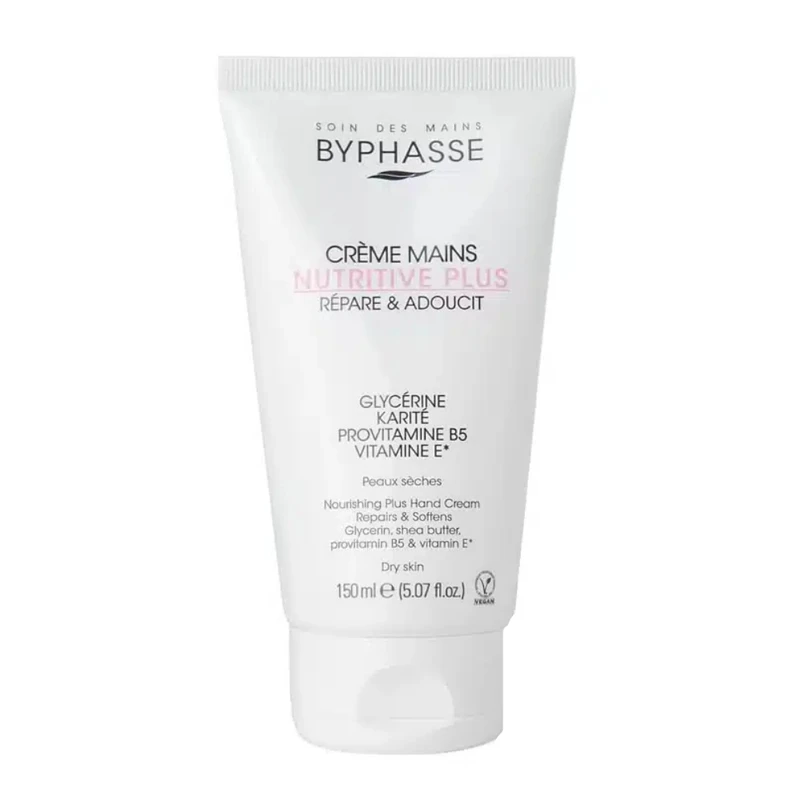کرم مرطوب‌کننده دست بایفس مدل NUTRITIVE PLUS مناسب برای انواع پوست حجم 150 میلی‌لیتر