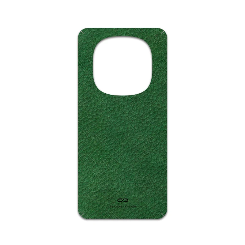 برچسب پوششی ماهوت مدل Green-Leather مناسب برای گوشی موبایل شیائومی Redmi Note 14 Pro 5G