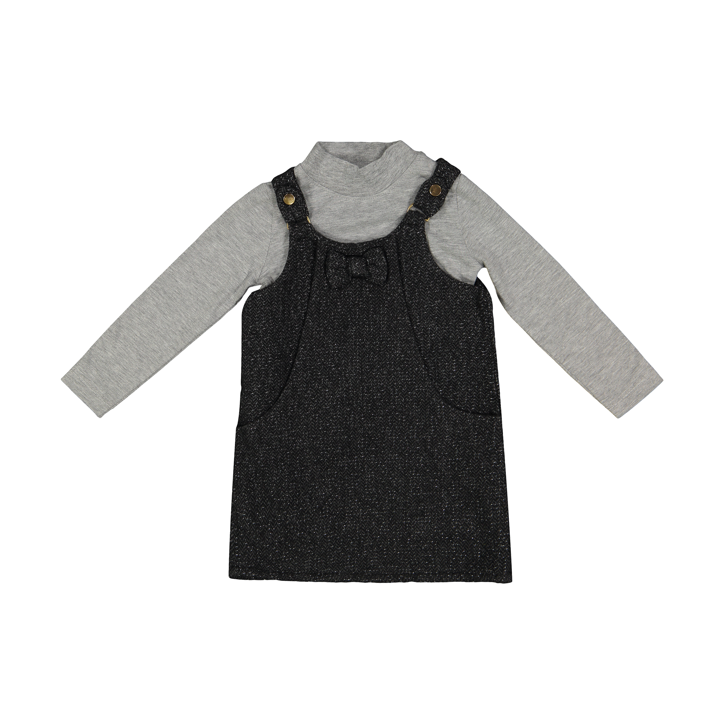 ست تی شرت و سارافون دخترانه مدل TGG-1009