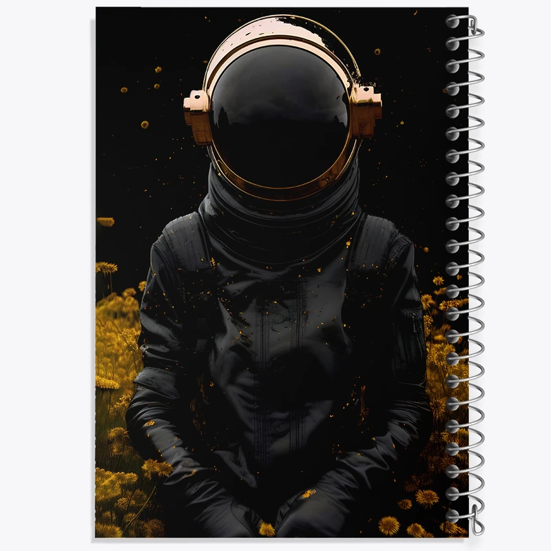 دفتر شطرنجی 50 برگ خندالو طرح فضانورد کد F7005