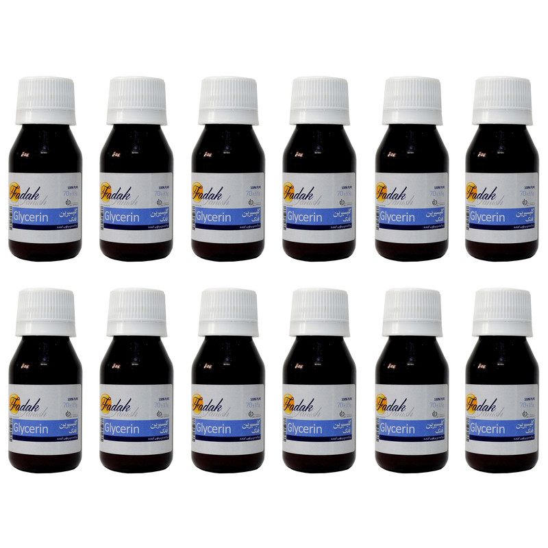 گلیسیرین فدک تانیش مدل 24511 حجم 70 میلی لیتر بسته 12 عددی