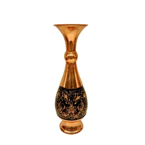 گلدان مسی مدل تراش کد 25