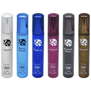 عطر جیبی مردانه زد فایو مدل Z2 حجم 25 میلی لیتر مجموعه 6 عددی