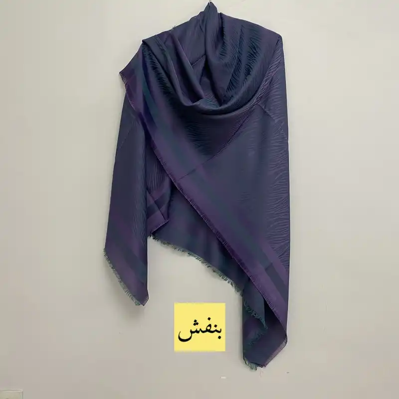 روسری زنانه مدل ابریشم ژاکارد دو رو کد 11