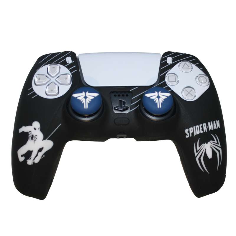 محافظ دسته پلی استیشن 5 مدل TLOU spider man به همراه روکش آنالوگ