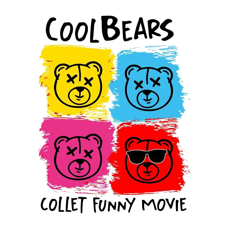 استیکر پارچه و لباس پاد آفرین مدل خرسی کد 1360