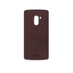 MAHOOT Matte-Dark-Brown-Leather Cover Sticker for Lenovo A7010