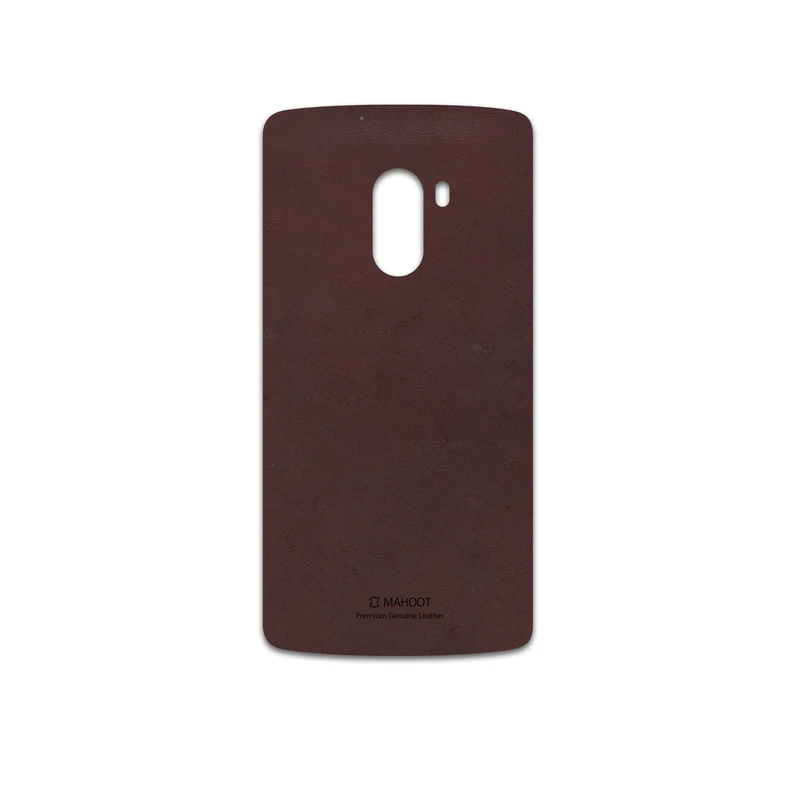 برچسب پوششی ماهوت مدل Matte-Dark-Brown-Leather مناسب برای گوشی موبایل لنوو A7010