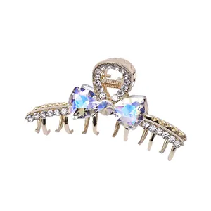 کلیپس مو زنانه مدل پاپیون کریستالی