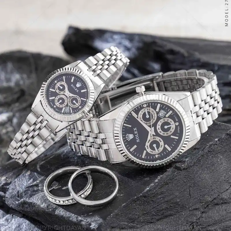 ست ساعت مچی عقربه ای  مدل تک موتور ساده 03