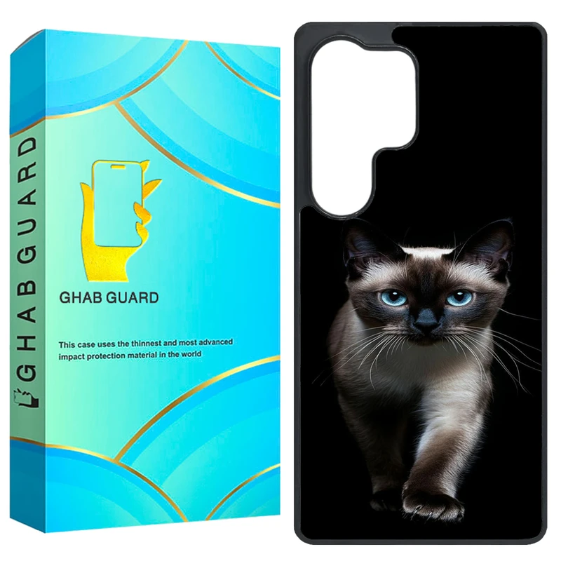 کاور قاب گارد طرح گربه مدل GS25U مناسب برای گوشی موبایل سامسونگ Galaxy S25 Ultra 
