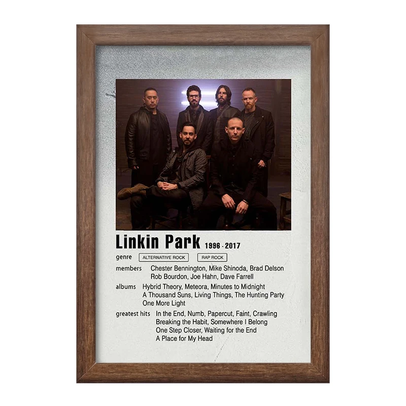 تابلو خندالو طرح لینکین پارک (Linkin Park)   کد F11234