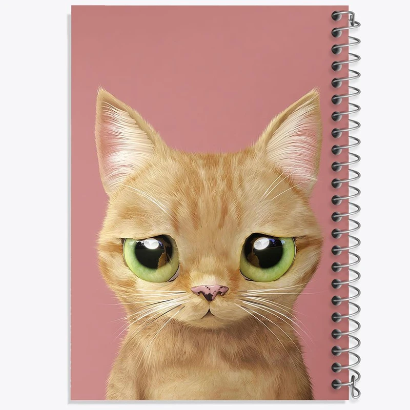 دفتر شطرنجی 50 برگ خندالو طرح گربه کد 28324