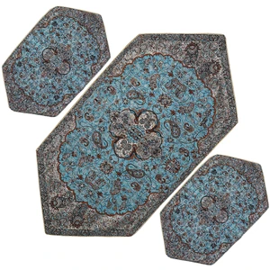 ست سه تکه رومیزی ترمه مدل شاه عباسی کد BS3-3