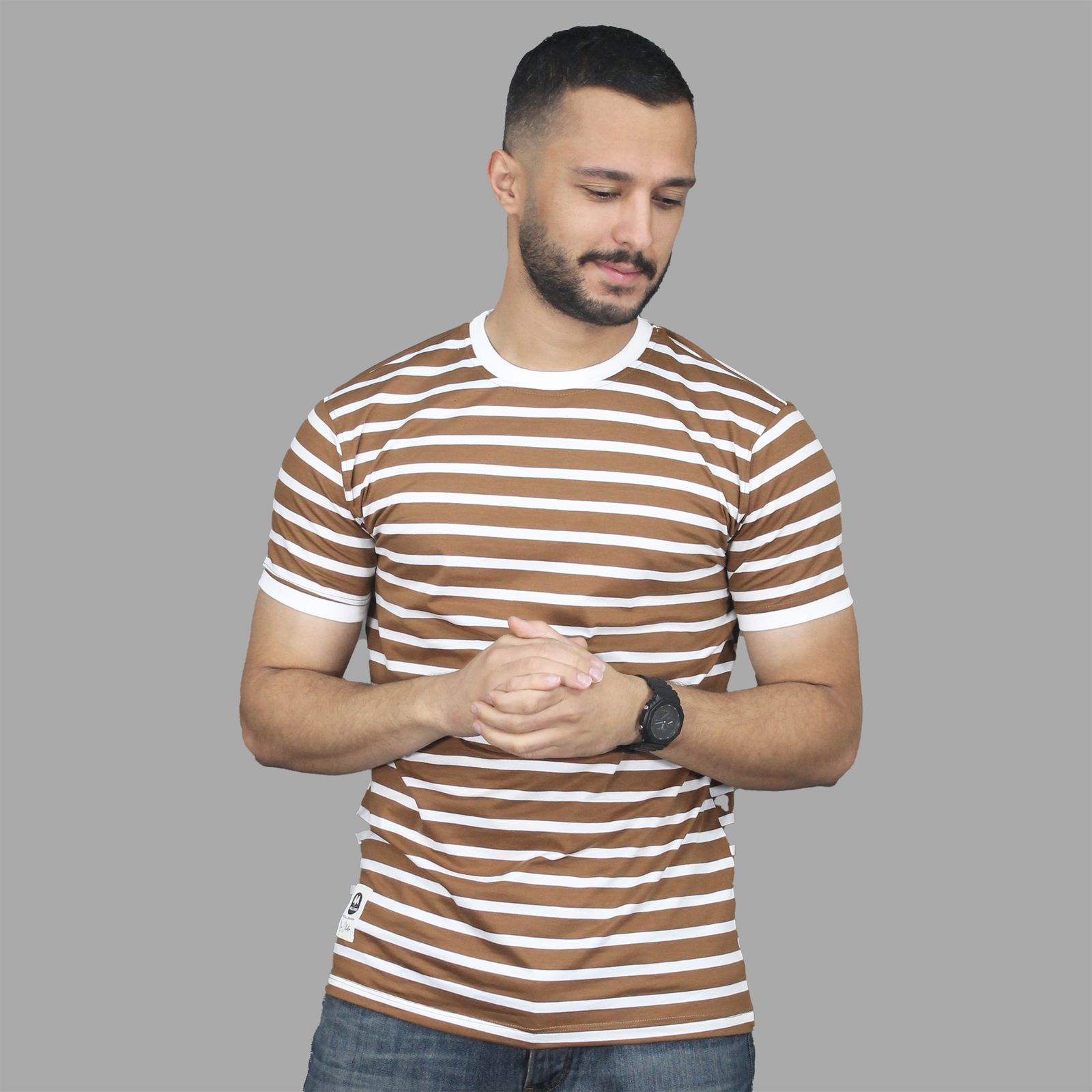 تی شرت آستین کوتاه مردانه مالدینی مدل t-497 - - 1