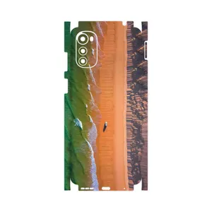 MAHOOT Beach and Green Sea-FullSkin Cover Sticker for Motorola Moto E32s