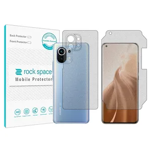 Matte Rockspace HyMTT screen protector suitable for Xiaomi Mi 11 along with the back of the phone