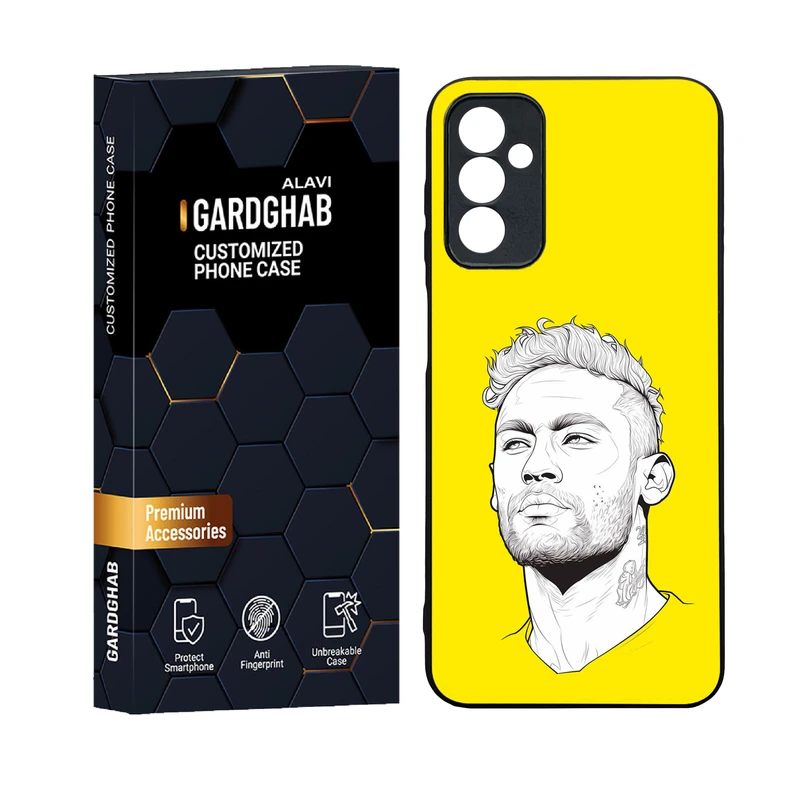 کاور گارد قاب علوی مدل دورژله ای پشت گلس ورزشی مناسب برای گوشی موبایل سامسونگ Galaxy M13 4G