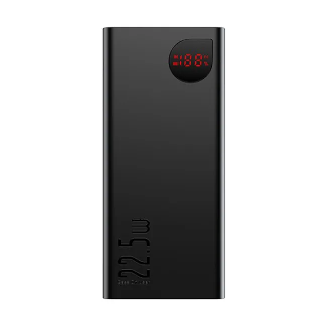 پاوربانک باسئوس مدل ADAMAN PPIMDA-C0A ظرفیت 30000 میلی آمپر ساعت
