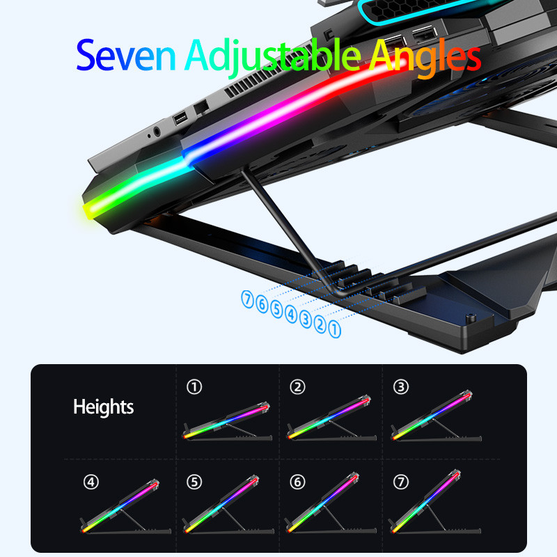 پایه خنک کننده  لپ تاپ کول کلد مدل K44-RGB-R 3