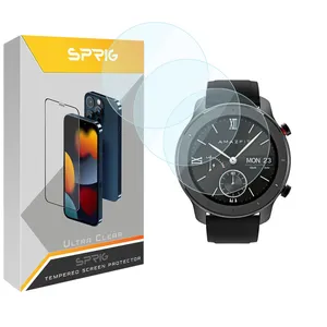 محافظ صفحه نمایش شیشه ای اسپریگ مدل SPG مناسب برای ساعت هوشمند امیزفیت GTR 42mm بسته سه عددی