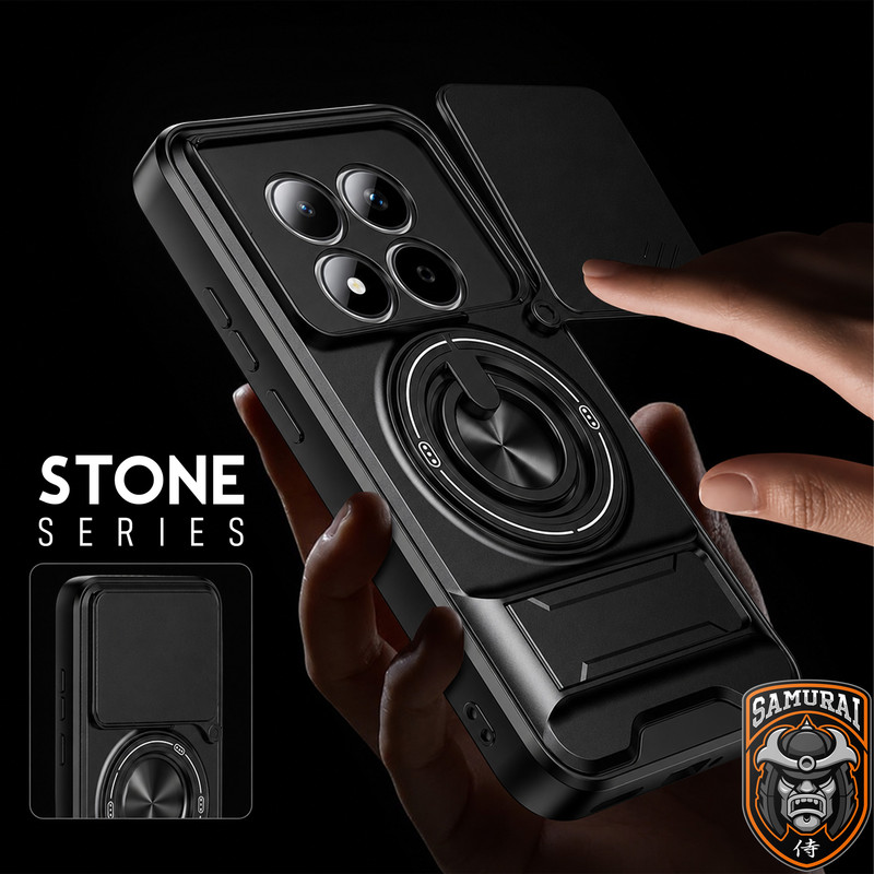 کاور سامورایی مدل Stone مناسب برای گوشی موبایل شیائومی Redmi Note 15 Pro Plus / Poco M8 Pro