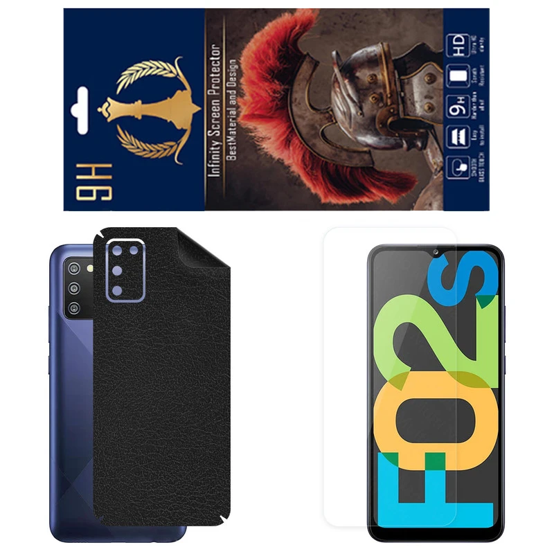 برچسب پوششی اینفینیتی مدل CH مناسب برای گوشی موبایل سامسونگ Galaxy F02S به همراه محافظ صفحه نمایش