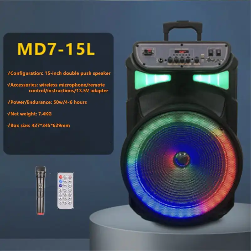 اسپیکر بلوتوثی قابل حمل مدل MD715L