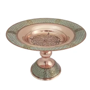 شیرینی خوری خاتم کاری مدل تاج کد 17