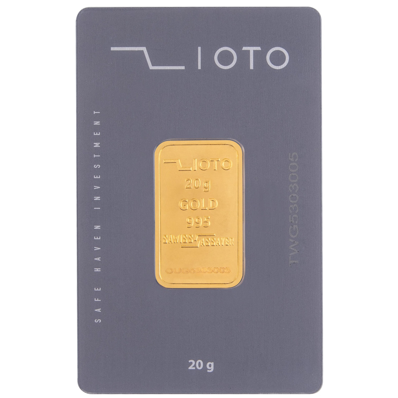 شمش طلا 24 عیار زیوتو مدل D-Au-p20