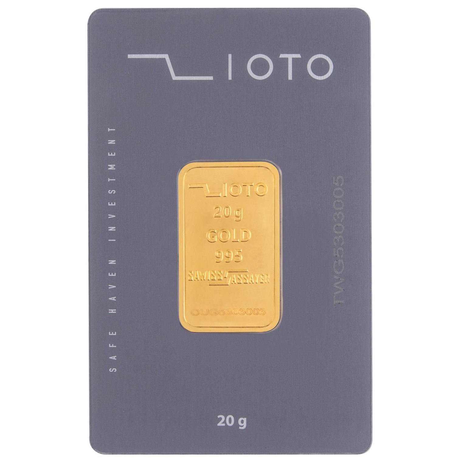 شمش طلا 24 عیار زیوتو مدل DD-Au-p20 - - 1