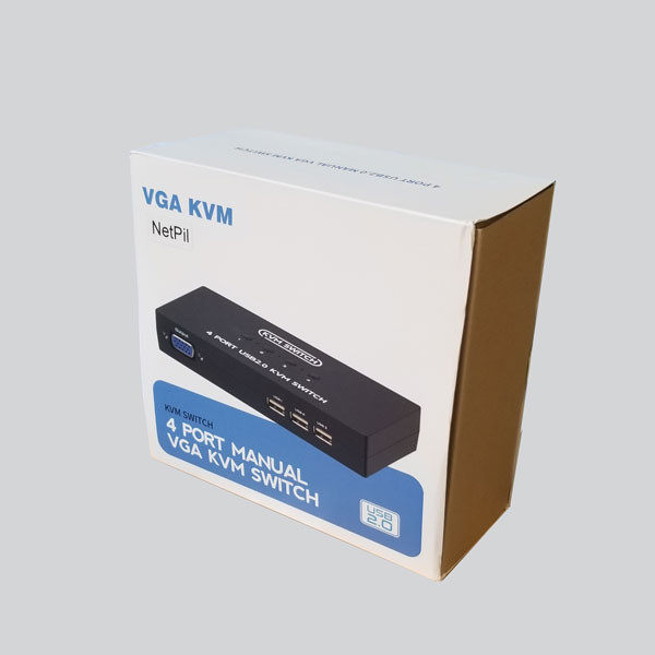 سوییچ 4 پورت KVM USB نت پیل مدل NP-4U 1