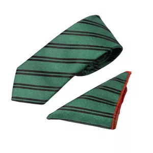 ست کراوات و دستمال جیب مردانه نسن طرح کجراه مدل T75