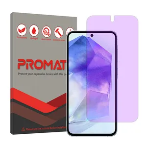 Promate Resistant model anti-purple screen protector suitable for Samsung Galaxy A55 mobile phone