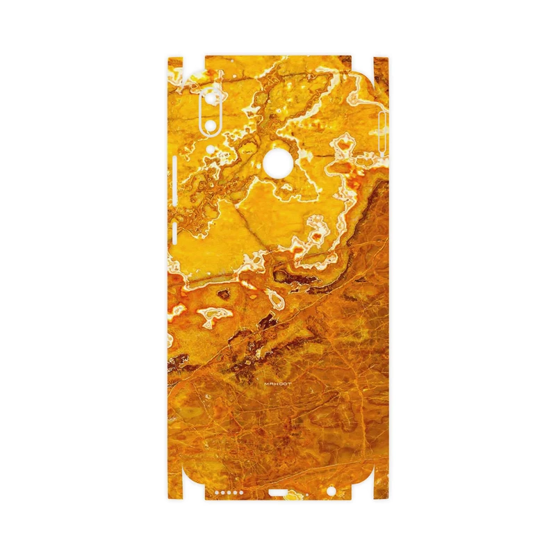 برچسب پوششی ماهوت مدل Gold Marble-FullSkin مناسب برای گوشی موبایل هوآوی Y9 2019