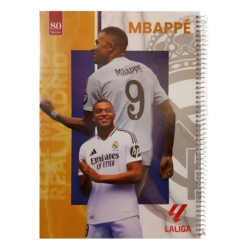 دفتر مشق 80 برگ مدل فوتبالی طرح امباپه کد 118195