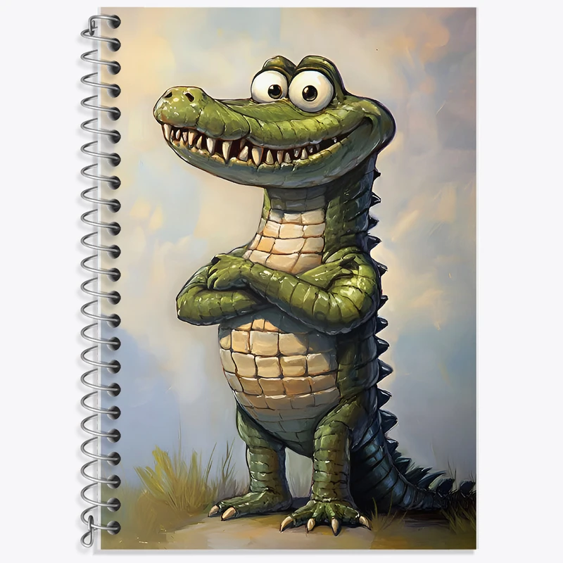 دفتر نت موسیقی 50 برگ خندالو طرح تمساح بامزه کد F7776